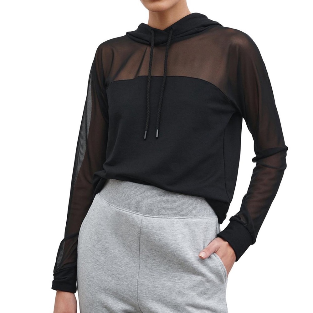 Marcella Park Sheer Hoodie Sz Small